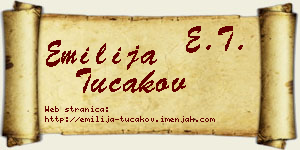Emilija Tucakov vizit kartica